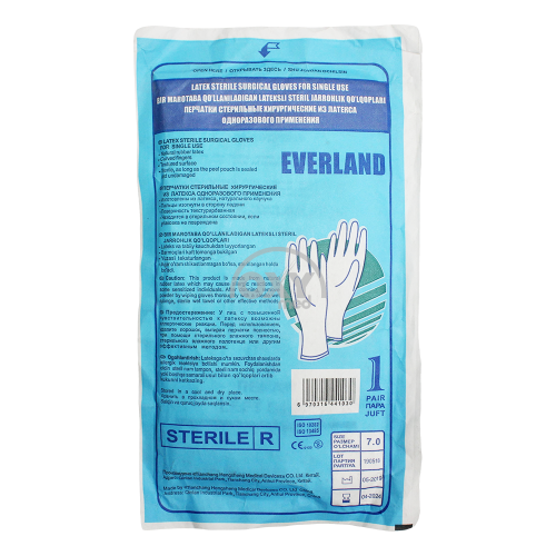 product-Qo'lqoplar, steril, lateks, jarrohlik, Everland, o'lcham 7